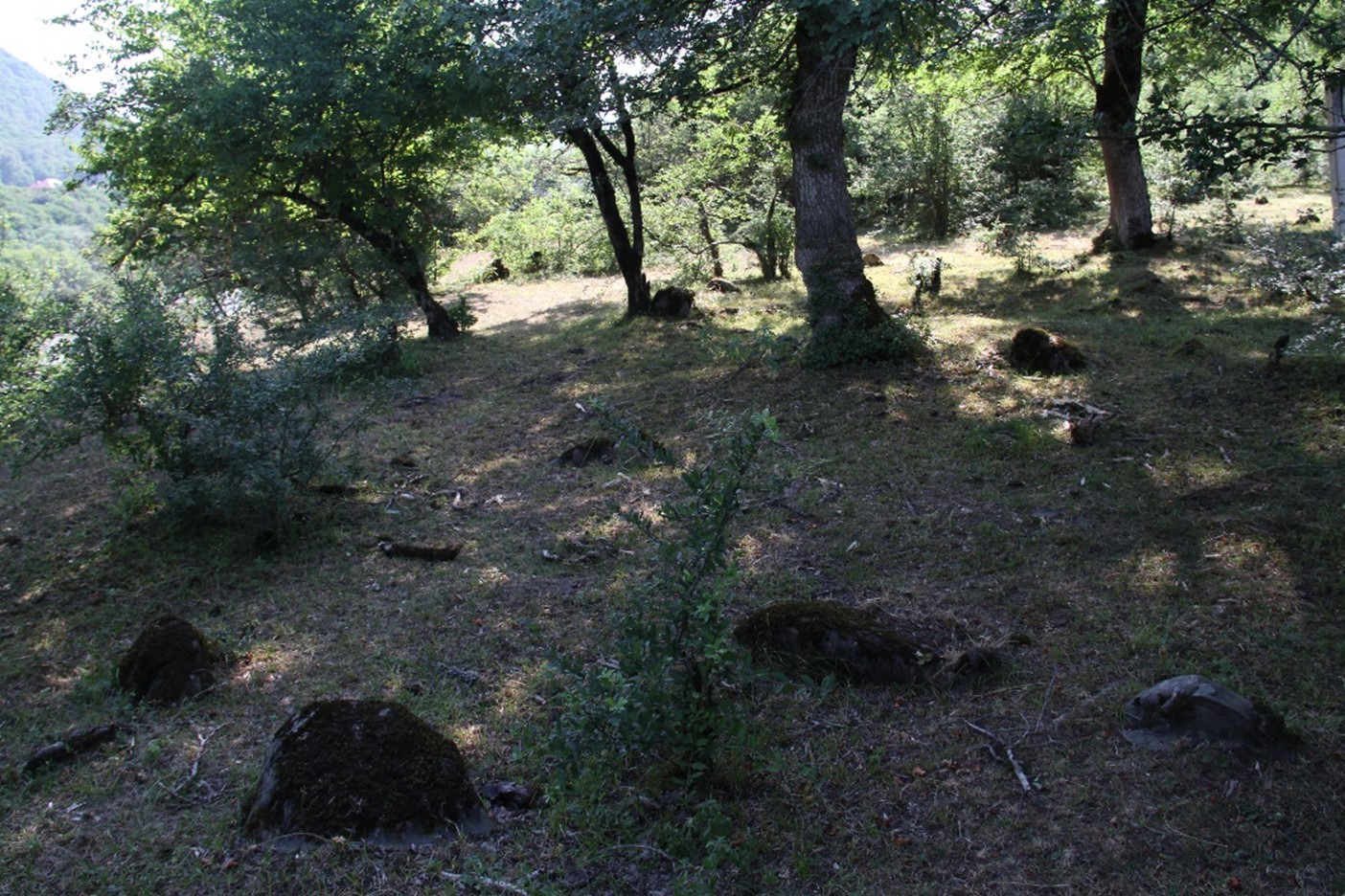 Old Qulqat cemetery in the village of Qeleduz