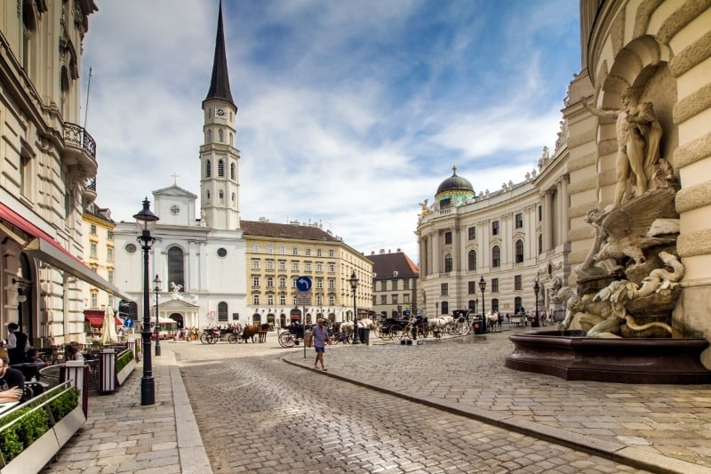 street view of Jewish Vienna