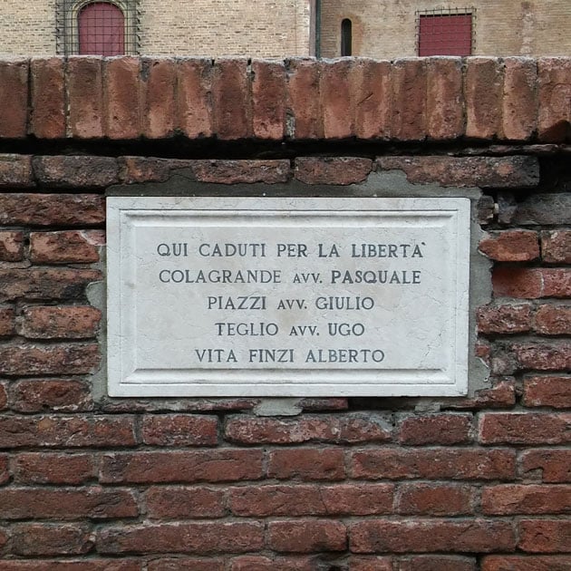 Plaques Commemorating the Este Castle Massacre