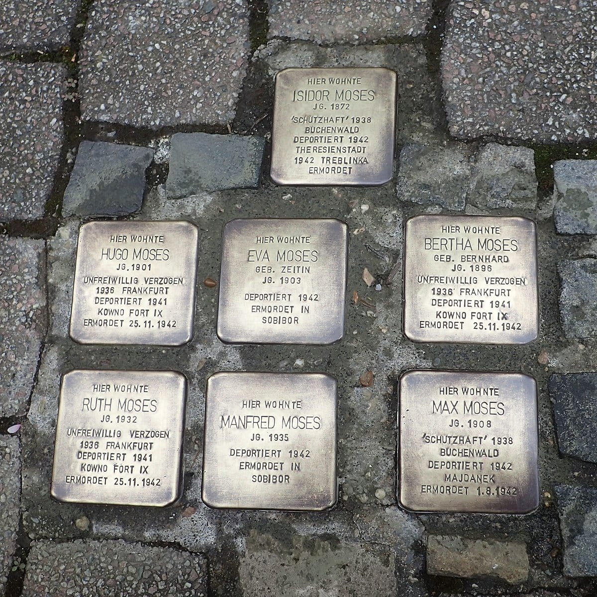 Stolpersteine (the “Stumbling Stone”)